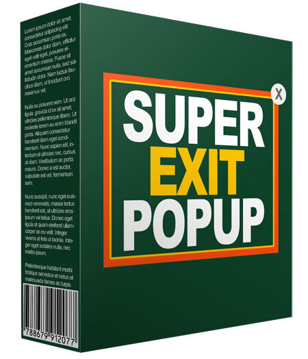 eCover representing Unique Exit Popup Software & Scripts with Master Resell Rights