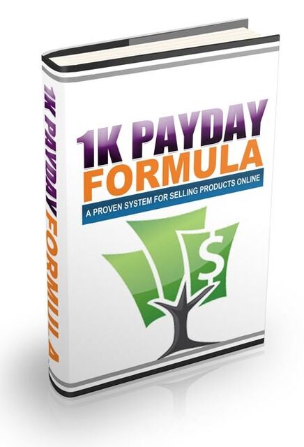 eCover representing 1000USD PayDay Formula Videos, Tutorials & Courses with Personal Use Rights