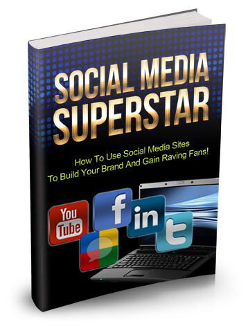 eCover representing Social Media Superstar eBooks & Reports with Master Resell Rights