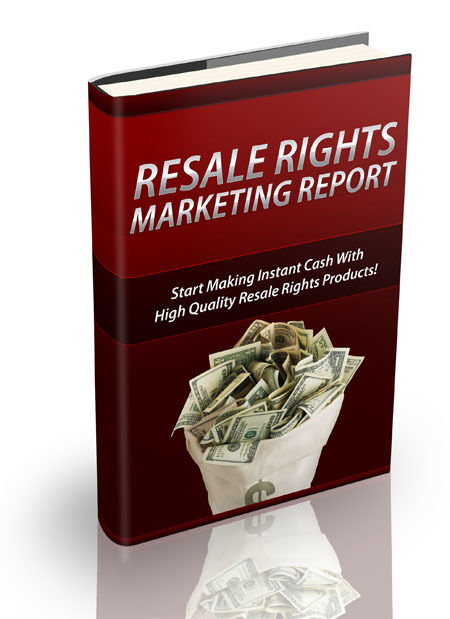 eCover representing Resale Rights Marketing Report eBooks & Reports with Private Label Rights