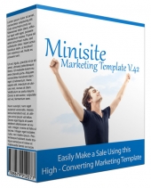 Minisite Marketing Template V42 Template with private label rights