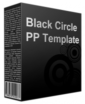 Black Circle Multipurpose Powerpoint Template Template with Personal Use Rights