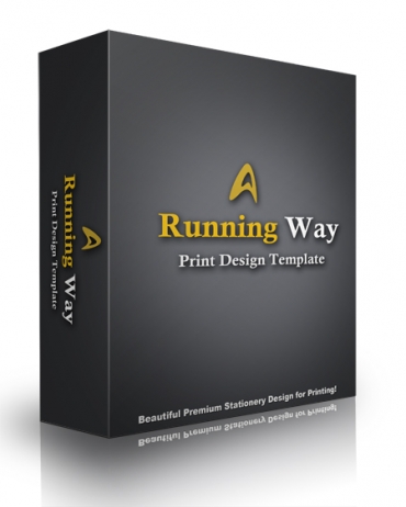 Running Way Print Design Template