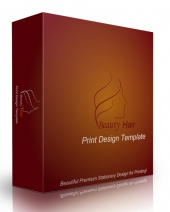 Hair Beauty Print Design Template eBook with private label rights