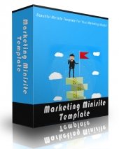 Marketing Minisite Template Template with private label rights