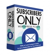 Subscribers Only WP Plugin Software with Personal Use Rights