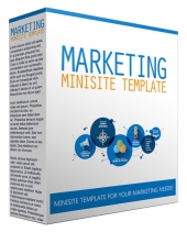 Marketing Minisite Template May 2017 Edition Template with Private Label Rights