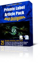 Private Label Article Pack : Web Designing Articles eBook with private label rights