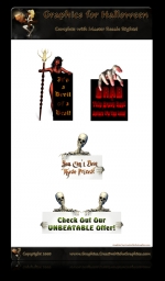 Halloween Minisite Template with Master Resale Rights