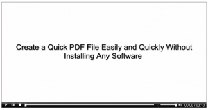 How To Create An Online PDF Document