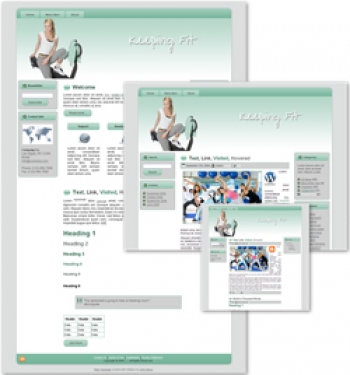 Keeping Fit Themed Wordpress, Blogger and HTML Templates 3