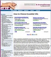 Essential Oils Website Template with private label rights