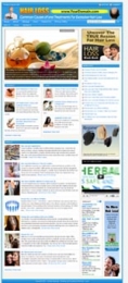 Hairloss Website Template with private label rights