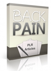 10 Back Pain PLR Articles Gold Article with private label rights