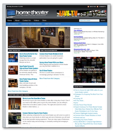 Home Theater Niche Blog