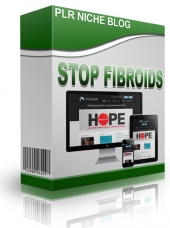 Stop Fibroids Niche Blog Template with Personal Use Rights