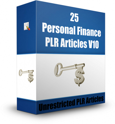 25 Personal Finance PLR Articles V10