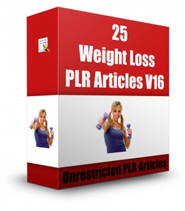 25 Weight Loss PLR Articles V16
