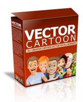 Vector Cartoon Package Graphic with Private Label Rights