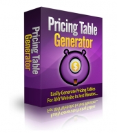 Pricing Table Generator Software Software with private label rights