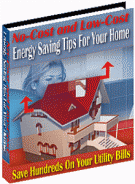 No-Cost & Low-Cost Energy Saving Tips For Your Home eBook with private label rights