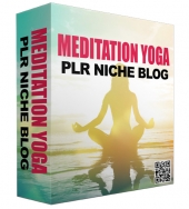 Meditation and Yoga PLR Niche Blog Template with private label rights