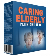 Caring Elderly PLR Niche Blog Template with private label rights