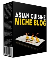 Done-for-You Asian Cuisine Niche Website Template with private label rights