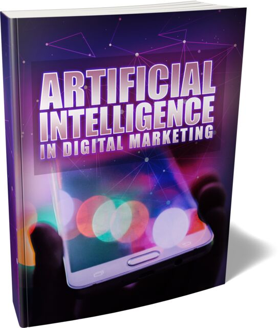 eCover representing Artificial Intelligence In Digital Marketing eBooks & Reports with Master Resell Rights