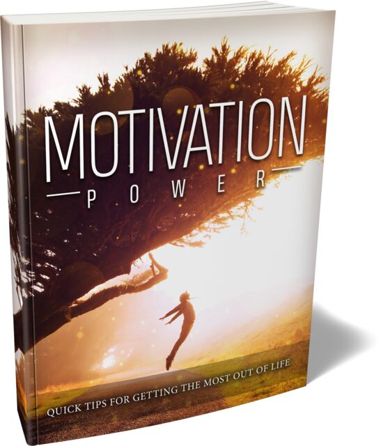 eCover representing Motivation Power eBooks & Reports with Master Resell Rights
