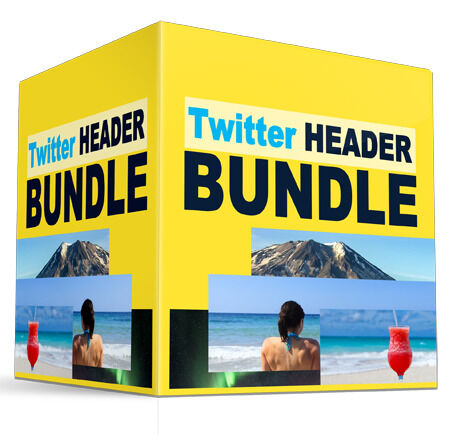eCover representing Twitter Header Bundle  with Master Resell Rights