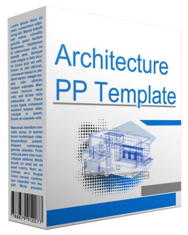 eCover representing Architecture Multipurpose Powerpoint Template  with Personal Use Rights