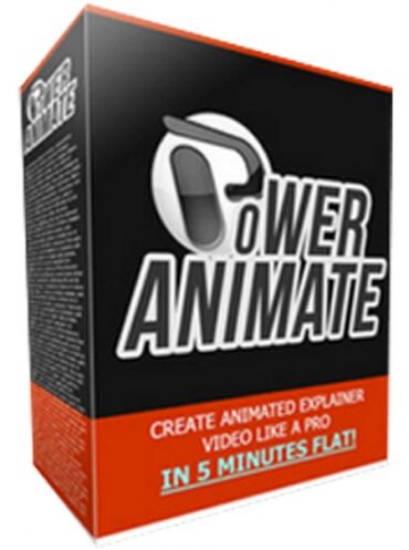 eCover representing Power Animate Review Pack  with Private Label Rights