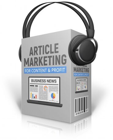 eCover representing Article Marketing For Content And Profit  with Master Resell Rights