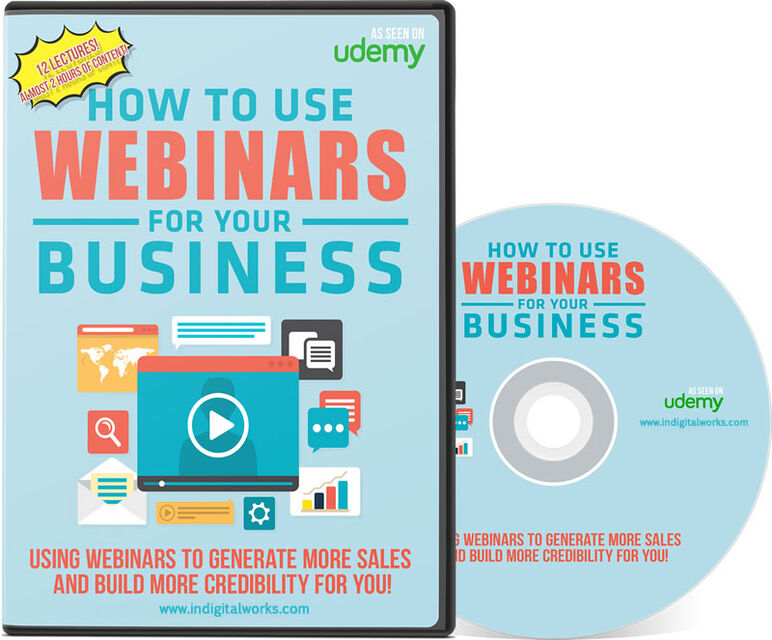 eCover representing How To Use Webinars For Your Business Videos, Tutorials & Courses with Resell Rights