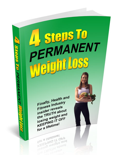 eCover representing 4 Steps To Permanent Weight Loss eBooks & Reports with Resell Rights