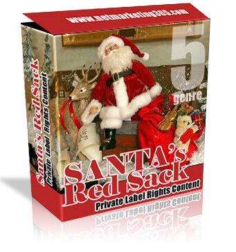 eCover representing Santa's Red Sack eBooks & Reports with Master Resell Rights