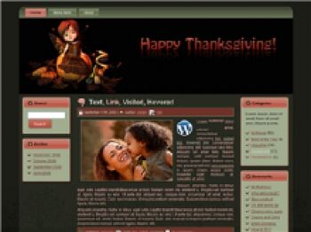 eCover representing Autumn WP Theme  with Master Resell Rights