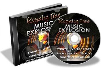eCover representing Royalty Free Music Explosion Audio & Music with Master Resell Rights
