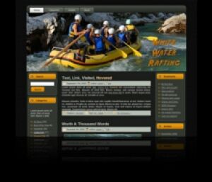 eCover representing Rafting WP Theme  with Master Resell Rights