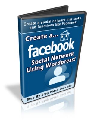 eCover representing Create A Facebook Social Network Using Wordpress Videos, Tutorials & Courses with Personal Use Rights