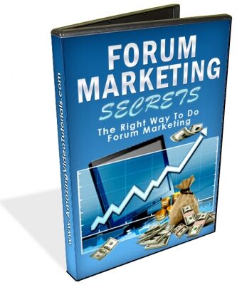 eCover representing Forum Marketing Secrets eBooks & Reports/Videos, Tutorials & Courses with Master Resell Rights