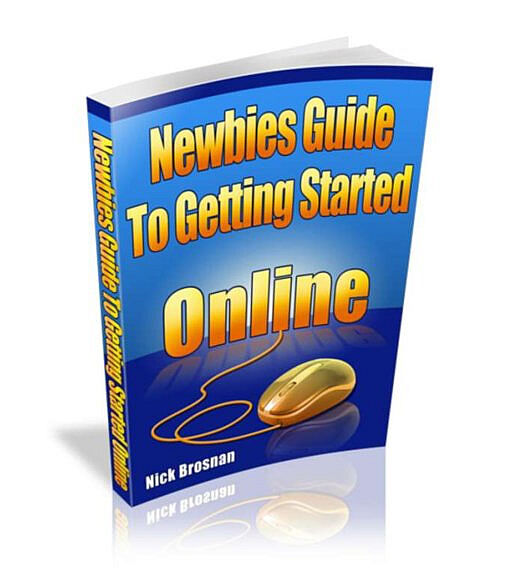 eCover representing Newbies Guide To Getting Started Online eBooks & Reports with Resell Rights