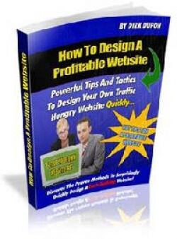 eCover representing How To Design A Profitable Website eBooks & Reports with Master Resell Rights