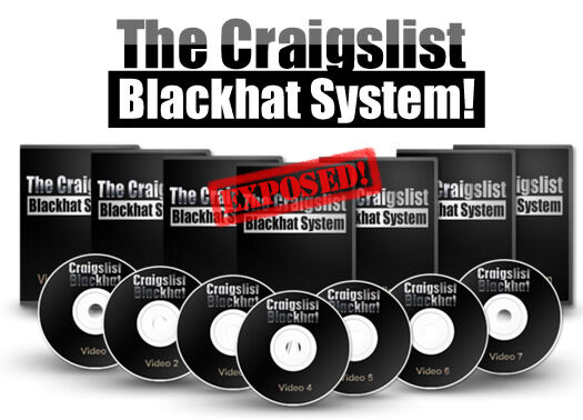 eCover representing The Craigslist Blackhat System! Videos, Tutorials & Courses with Master Resell Rights