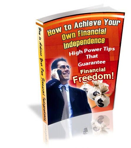 eCover representing How To Achieve Your Own Financial Independence eBooks & Reports with Private Label Rights