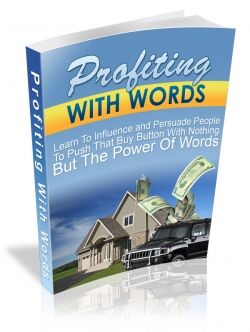 eCover representing Profiting With Words eBooks & Reports with Master Resell Rights