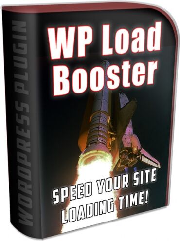 eCover representing WP Load Booster  with Private Label Rights