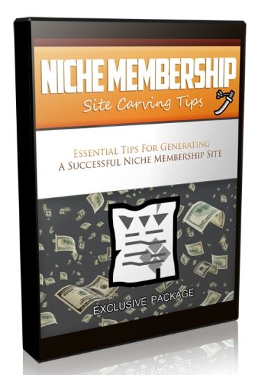 eCover representing Niche Membership Site Carving Tips Video Upgrade eBooks & Reports/Videos, Tutorials & Courses with Master Resell Rights