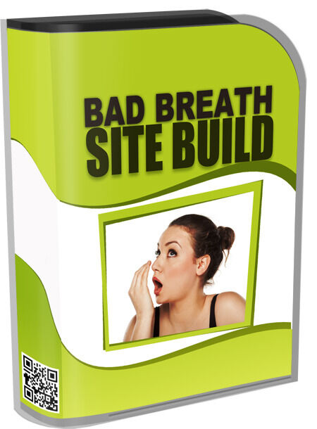 eCover representing Bad Breath Video Site Builder V2  with Master Resell Rights